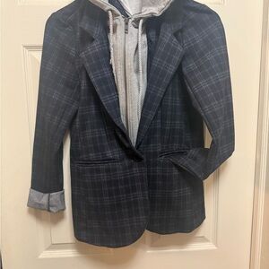 Liverpool Plaid Jacket with Hoodie Insert